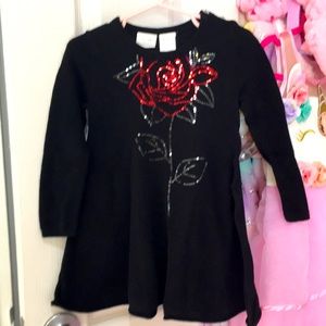 Sequenced sweater dress little girl size 18-24M